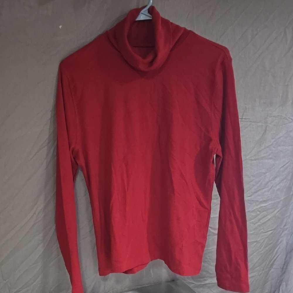 St. John's Bay Red Turtleneck Sweater Knit